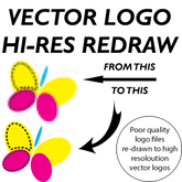 Hi-Resolution logo vector re-draw